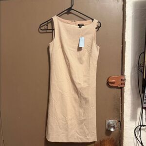 Ann Taylor Elegant Cream Sleeveless Dress Size 00. NWT